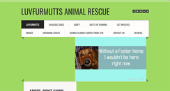 Desktop Screenshot of luvfurmutts.com